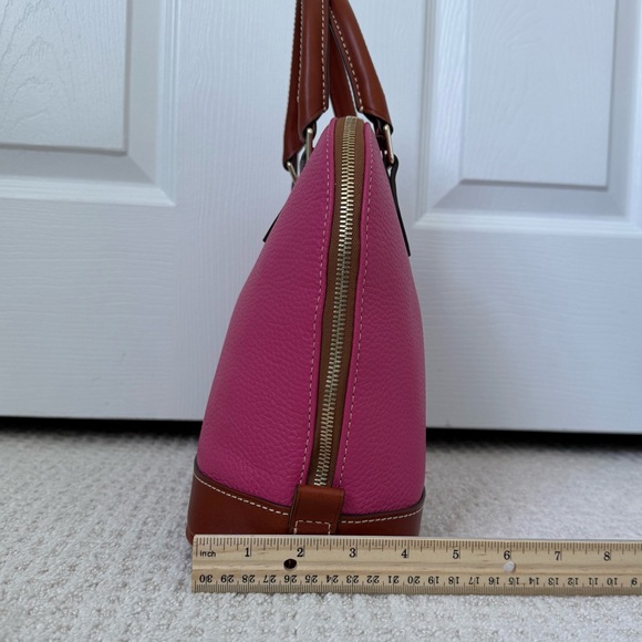 DOONEY & BOURKE | NWOT Pink Pebble Grain Zip Zip Satchel - Picture 5 of 9